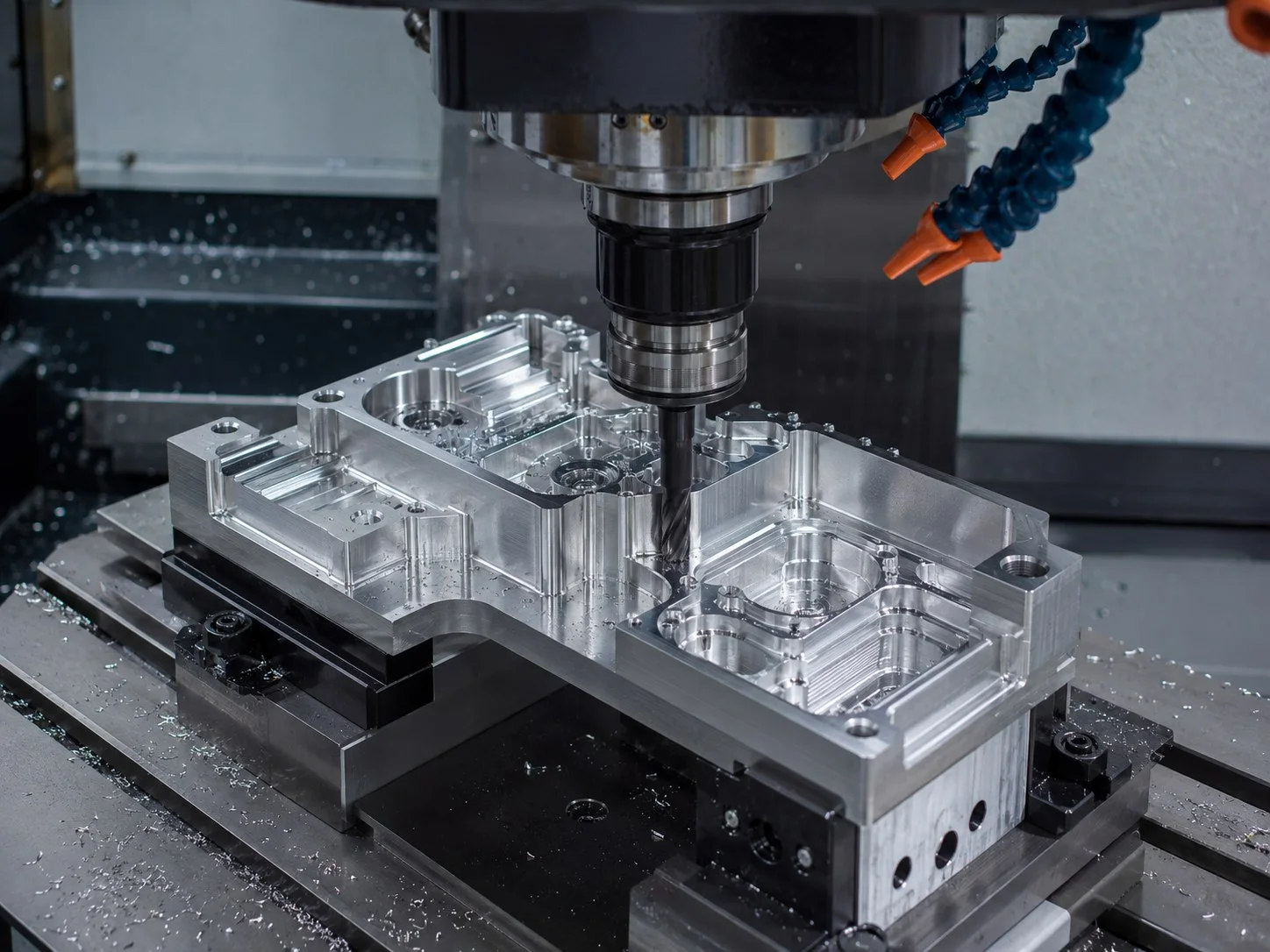 Custom CNC milled aluminium brackets