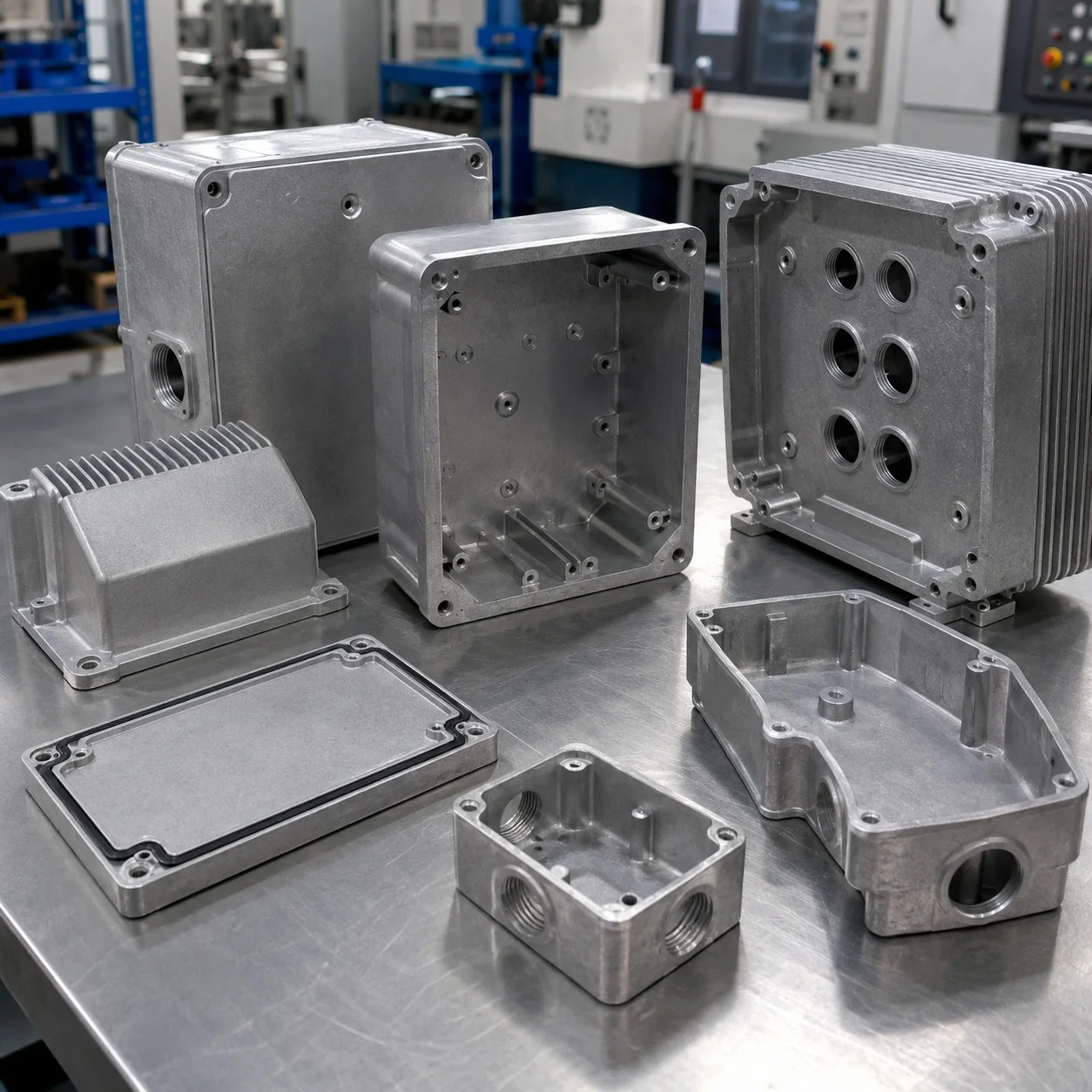 Die cast electronic and industrial enclosure