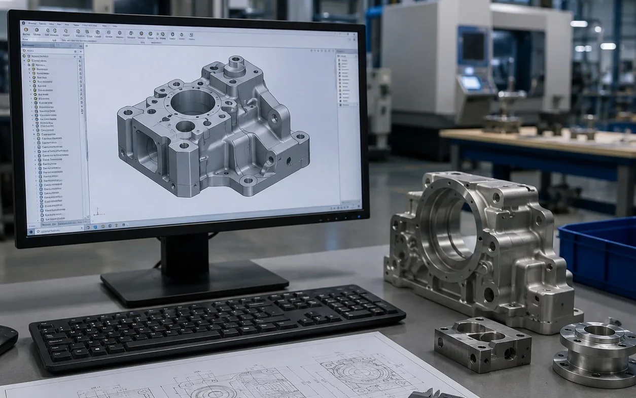 CAD drawing review and machined parts workflow