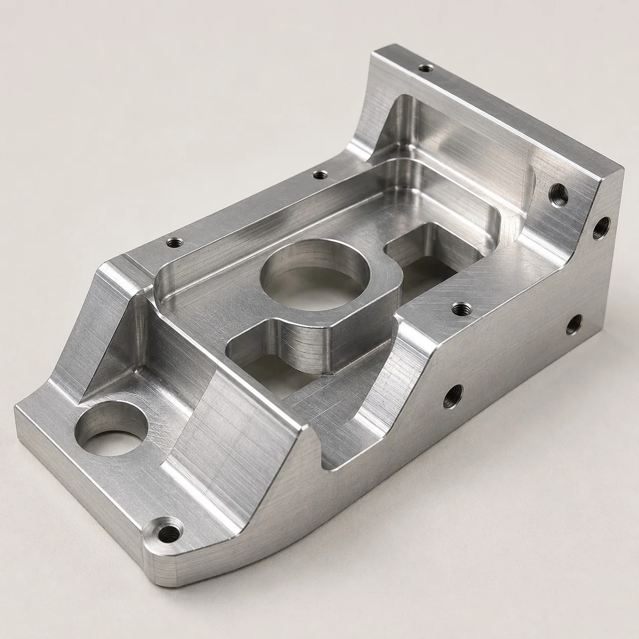 Brushed metal finish